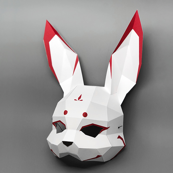 Moon Rabbit Half Mask - MA