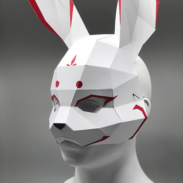 Moon Rabbit Half Mask - MHMA