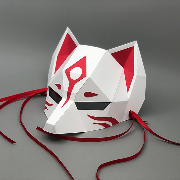 Kitsune Half Face Mask - HM