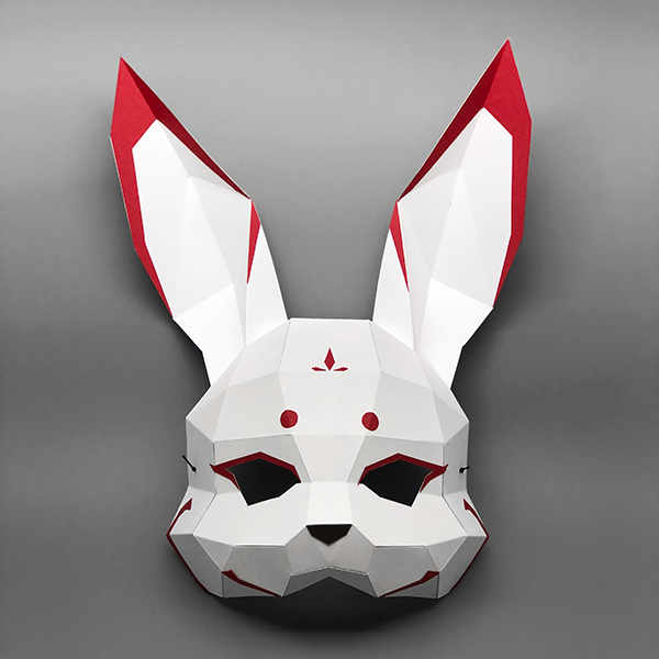 Moon Rabbit Half Mask - F