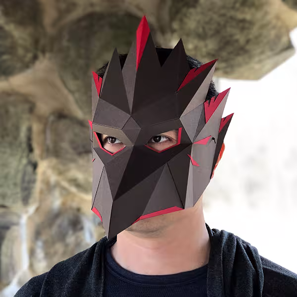 Crow Tengu Half Mask - HSA