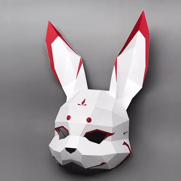 Moon Rabbit Half Mask - MA