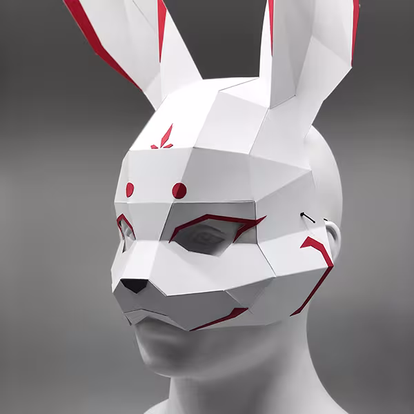 Moon Rabbit Half Mask - MHMA