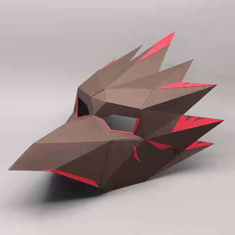 Crow Tengu Half Mask - SA